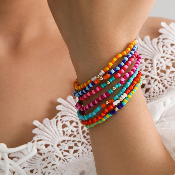 7pcs/set vintage ethnic fashion simple hit color metal beaded bracelet for women girls party wild jewelry accessories beaded, strands, Black
7pcs/set vintage ethnic fashion simple hit color metal beaded bracelet for women girls party wild jewelry accessories beaded, strands, Black