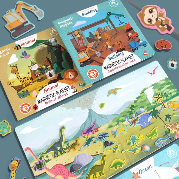 bookcase scene puzzle children's animal traffic dinosaur magnetic puzzle toys new products
bookcase scene puzzle children's animal traffic dinosaur magnetic puzzle toys new products