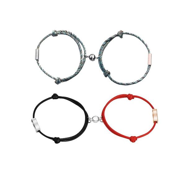link, chain 2 pairs the oath of eternal love magnet attracts each other staniless steel couples bracelet men and women, Black
link, chain 2 pairs the oath of eternal love magnet attracts each other staniless steel couples bracelet men and women, Black