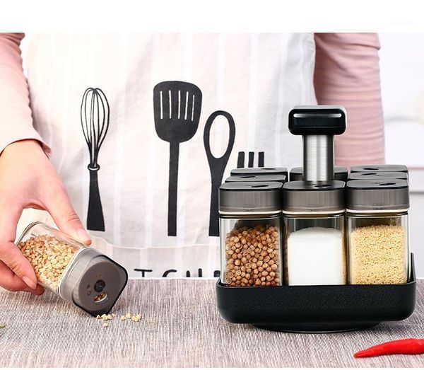 storage bottles & jars condiment container set pepper glass bottle can barbecue salt powder kitchen rack
storage bottles & jars condiment container set pepper glass bottle can barbecue salt powder kitchen rack