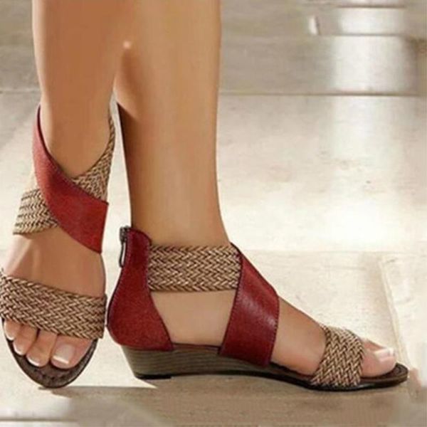 sandals 2021 women woman rome wedges ladies zippers shoes summer women's comfortable mixed colors footwear plus size, Black
sandals 2021 women woman rome wedges ladies zippers shoes summer women's comfortable mixed colors footwear plus size, Black
