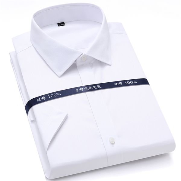 summer non iron pure cotton mens formal dress shirts white short sleeve business office regular fit breathable 210708, White;black
summer non iron pure cotton mens formal dress shirts white short sleeve business office regular fit breathable 210708, White;black
