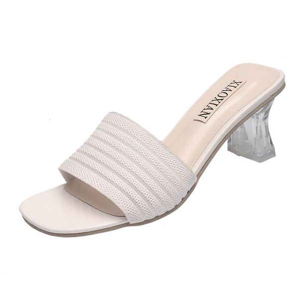 slippers transparent thick high heels ladies shoes summer crystal woman slides mules plus size hollow air mesh women, Black
slippers transparent thick high heels ladies shoes summer crystal woman slides mules plus size hollow air mesh women, Black