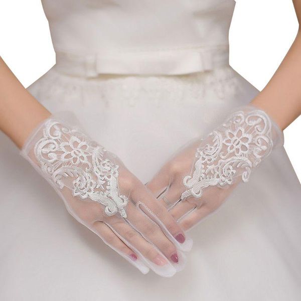 bridal gloves glamour bride dress charming lady women glove with fingers lace short paragraph mittens wedding dresses accessories, White
bridal gloves glamour bride dress charming lady women glove with fingers lace short paragraph mittens wedding dresses accessories, White