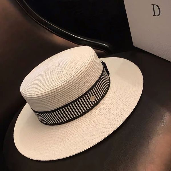 designer stripe wide brim straw hat fashion simple hepburn straw hat, Blue;gray
designer stripe wide brim straw hat fashion simple hepburn straw hat, Blue;gray