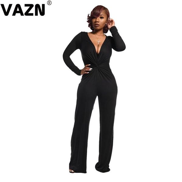 women's jumpsuits & rompers vazn fashion lady red black long solid jumosuit full sleeve deep v-neck straight pants jumpsuit high street, Black;white
women's jumpsuits & rompers vazn fashion lady red black long solid jumosuit full sleeve deep v-neck straight pants jumpsuit high street, Black;white