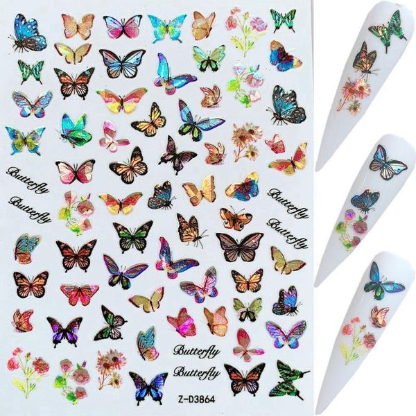 1pc nail art laser butterfly sticker spring summer designs manicure zd3861-38691, Black
1pc nail art laser butterfly sticker spring summer designs manicure zd3861-38691, Black