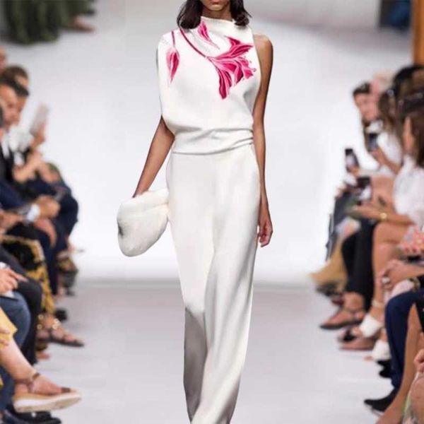 women's two piece pants runway women sets summer irregular printed and white slim trousers office party casual elegant fashion two-pie
women's two piece pants runway women sets summer irregular printed and white slim trousers office party casual elegant fashion two-pie