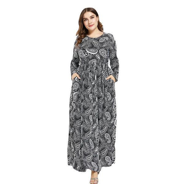 plus size dresses slim fit party print dress women's round neck long sleeve vintage prom maxi dresswith pocket fall clothes for women, Black
plus size dresses slim fit party print dress women's round neck long sleeve vintage prom maxi dresswith pocket fall clothes for women, Black