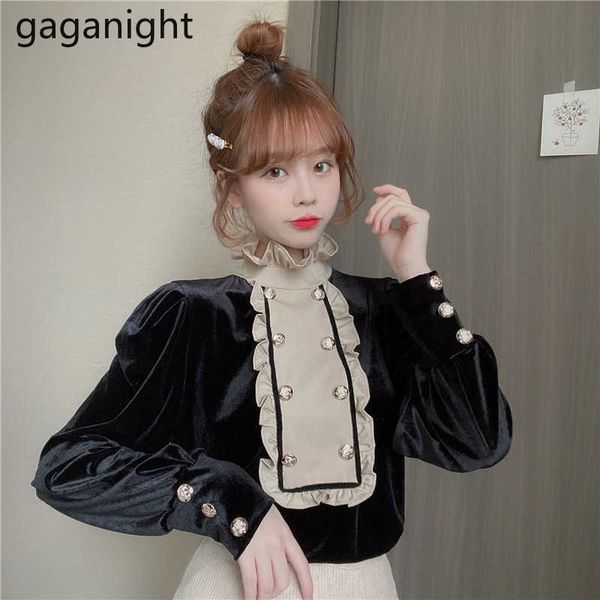 gaganight elegant women solid shirt chic ruffles long sleeve blouses autumn winter korean office lady vintage black blusas 210721, White
gaganight elegant women solid shirt chic ruffles long sleeve blouses autumn winter korean office lady vintage black blusas 210721, White
