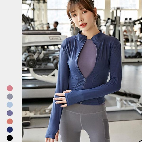 running jackets autumn sport jacket women long sleeve zip fitness yoga shirt workout gym activewear coats training clothes, Black;red
running jackets autumn sport jacket women long sleeve zip fitness yoga shirt workout gym activewear coats training clothes, Black;red