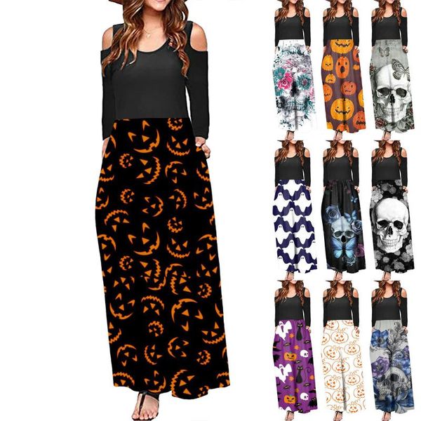 casual dresses 2021 halloween floor-length long dress print sleeves o-neck plus size women fashion off-shoulder vestido mujer, Black;gray
casual dresses 2021 halloween floor-length long dress print sleeves o-neck plus size women fashion off-shoulder vestido mujer, Black;gray