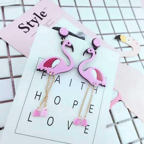 dangle & chandelier pink bird drop earrings long acrylic animal hip hop exaggerated fashion jewelry, Silver
dangle & chandelier pink bird drop earrings long acrylic animal hip hop exaggerated fashion jewelry, Silver