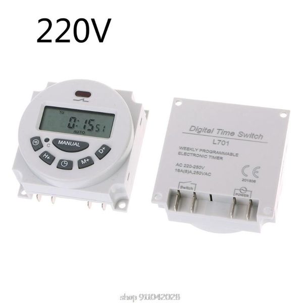 timers dc12v ac220v digital lcd weekly programmable time switch relay electronic timer d21 20 dropship
timers dc12v ac220v digital lcd weekly programmable time switch relay electronic timer d21 20 dropship