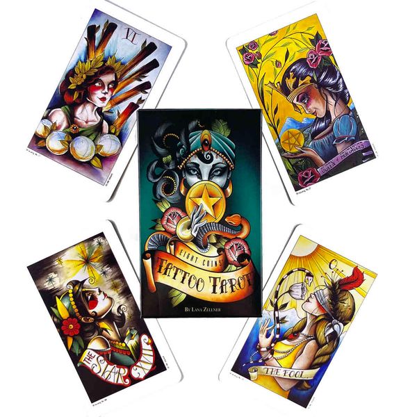 eight coins' tattoo tarot deck leisure party table game fortune-telling prophecy oracles cards with guide book
eight coins' tattoo tarot deck leisure party table game fortune-telling prophecy oracles cards with guide book