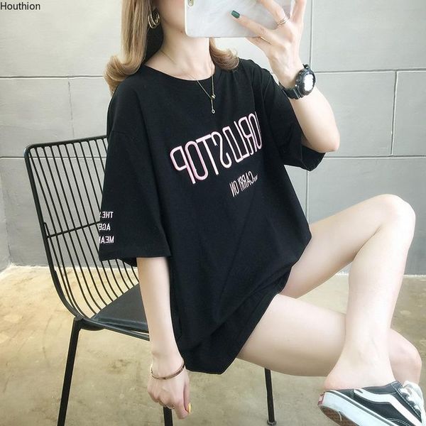 women's t-shirt houthion short sleeve casual letter print fashion temperament summer loose all-match o-neck, White
women's t-shirt houthion short sleeve casual letter print fashion temperament summer loose all-match o-neck, White