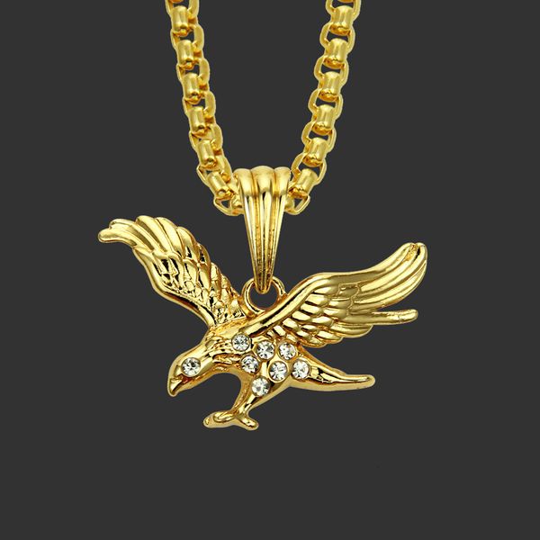 amulet neck pendants halloween hip hop rap necklace 18k electroplated eagle alloy pendant, Silver
amulet neck pendants halloween hip hop rap necklace 18k electroplated eagle alloy pendant, Silver