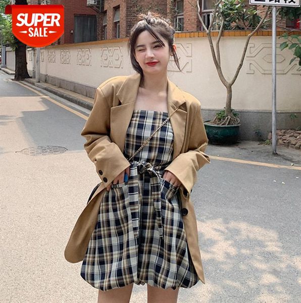 retro plaid jumpsuit women's waist straps are thin, fresh and playful age-reducing hakama #rp4s, Black;gray
retro plaid jumpsuit women's waist straps are thin, fresh and playful age-reducing hakama #rp4s, Black;gray