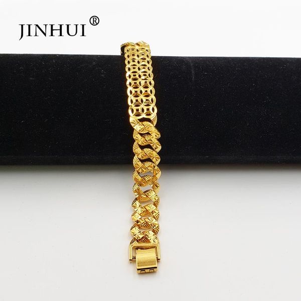 link, chain jin hui fashion african ethiopia gold color men bracelet women party ornament luxury gifts for friends dubai bangle jewelry, Black
link, chain jin hui fashion african ethiopia gold color men bracelet women party ornament luxury gifts for friends dubai bangle jewelry, Black