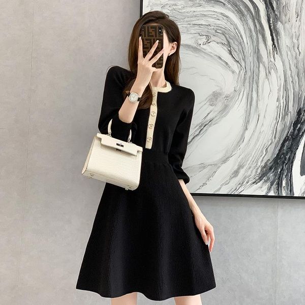 casual dresses high waist knitted sweater dress women clothing autumn winter fashion o neck lantern sleeve a line vestidos, Black;gray
casual dresses high waist knitted sweater dress women clothing autumn winter fashion o neck lantern sleeve a line vestidos, Black;gray