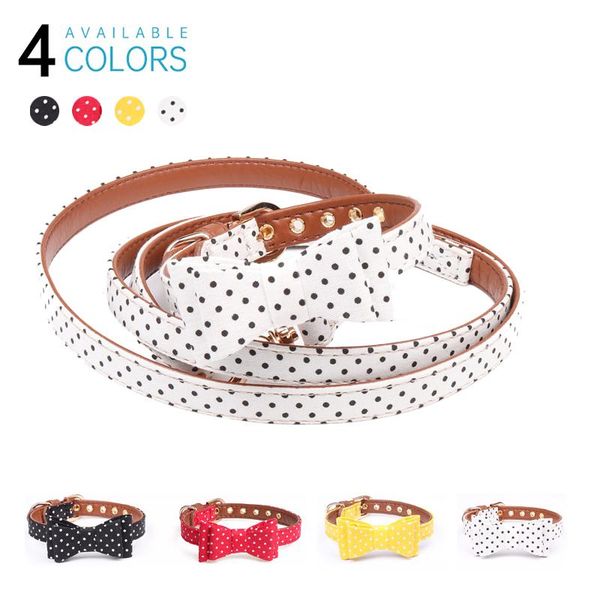 dog collars & leashes 4 color polka dot small soft leather leash cute bow cat pet chihuahua mascotas arnes perro
dog collars & leashes 4 color polka dot small soft leather leash cute bow cat pet chihuahua mascotas arnes perro