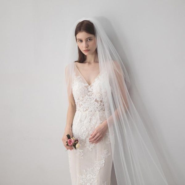 bridal veils 2021 fashion wedding long soft veil with comb ivory white elegant bride engagement accessories, Black
bridal veils 2021 fashion wedding long soft veil with comb ivory white elegant bride engagement accessories, Black