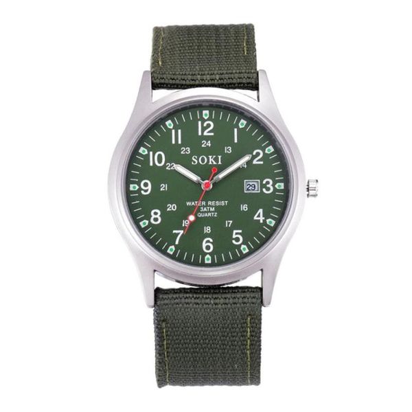 wristwatches sports men watch military men's canvas band stainless steel quartz wrist watches clock gift relogio masculino, Slivery;brown
wristwatches sports men watch military men's canvas band stainless steel quartz wrist watches clock gift relogio masculino, Slivery;brown