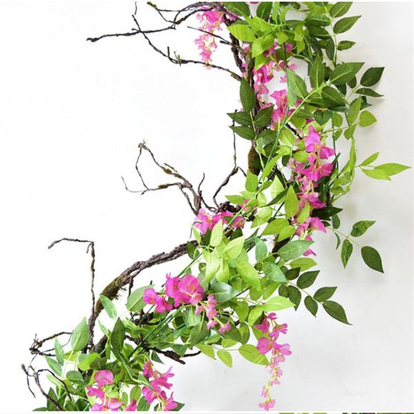 decorative flowers & wreaths 2m artificial wisteria flower rattan wedding arch decoration ivy scene layout living room interior home or gard
decorative flowers & wreaths 2m artificial wisteria flower rattan wedding arch decoration ivy scene layout living room interior home or gard
