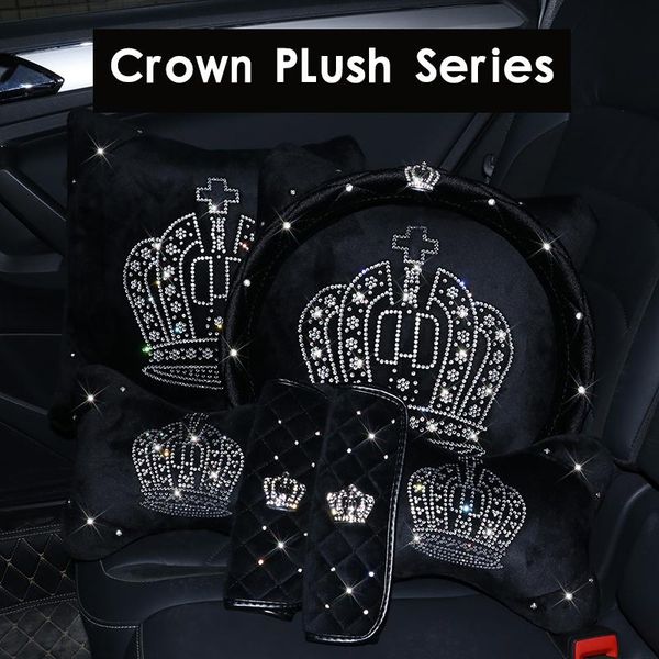 seat cushions diamond crown car headrest neck pillow plush crystal auto waist supports cushion women girls accessories
seat cushions diamond crown car headrest neck pillow plush crystal auto waist supports cushion women girls accessories