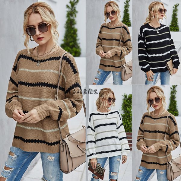 2021 new autumn and winter women's wear large size loose stitching personalized pullover sweater t-shirt for women, White
2021 new autumn and winter women's wear large size loose stitching personalized pullover sweater t-shirt for women, White