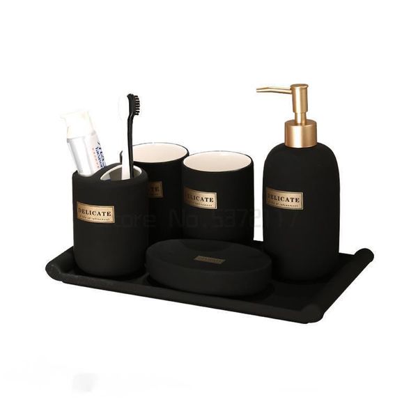 bath accessory set bathroom five piece supplies toiletries mouthwash cup toothbrush
bath accessory set bathroom five piece supplies toiletries mouthwash cup toothbrush