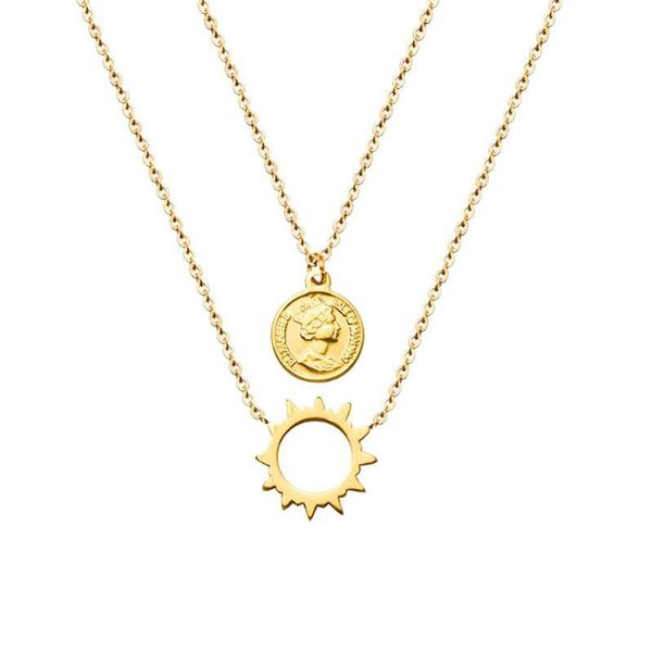 chains stainless steel gold minimalist multilayer elizabeth queen coin disc pendant necklace sun round jewelry long chain necklaces, Silver
chains stainless steel gold minimalist multilayer elizabeth queen coin disc pendant necklace sun round jewelry long chain necklaces, Silver