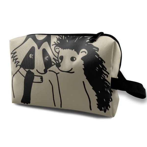 women cosmetic bag raccoon hedgehog handbag female zipper purse cosmetics make up bags travel beauty organizer & cases
women cosmetic bag raccoon hedgehog handbag female zipper purse cosmetics make up bags travel beauty organizer & cases