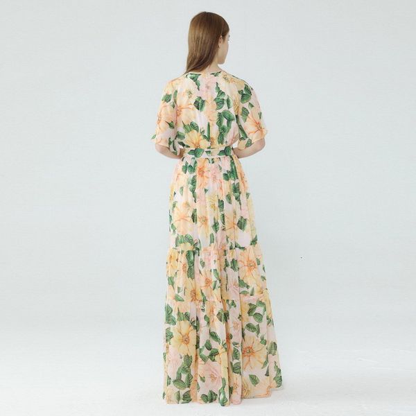 two piece dress summer style long maxi runway fashion women's dress floral printing chiffon robe femme bohemian holiday n21z, White
two piece dress summer style long maxi runway fashion women's dress floral printing chiffon robe femme bohemian holiday n21z, White