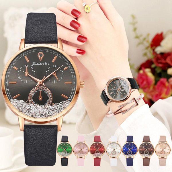wristwatches leather watch for women movable crystal woman's wristwatch bracelet set fashion ladies watches designed gift zegarek damsk, Slivery;brown
wristwatches leather watch for women movable crystal woman's wristwatch bracelet set fashion ladies watches designed gift zegarek damsk, Slivery;brown