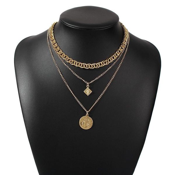 pendant necklaces multilayer gold coin portrait chain necklace for women silver color human head pendantnecklaces trendy vintage jewelry
pendant necklaces multilayer gold coin portrait chain necklace for women silver color human head pendantnecklaces trendy vintage jewelry