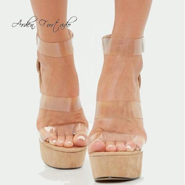 arden furtado summer fashion women's shoes elegant buckle strap classics mature narrow band wedges pvc sandals cover heels, Black
arden furtado summer fashion women's shoes elegant buckle strap classics mature narrow band wedges pvc sandals cover heels, Black