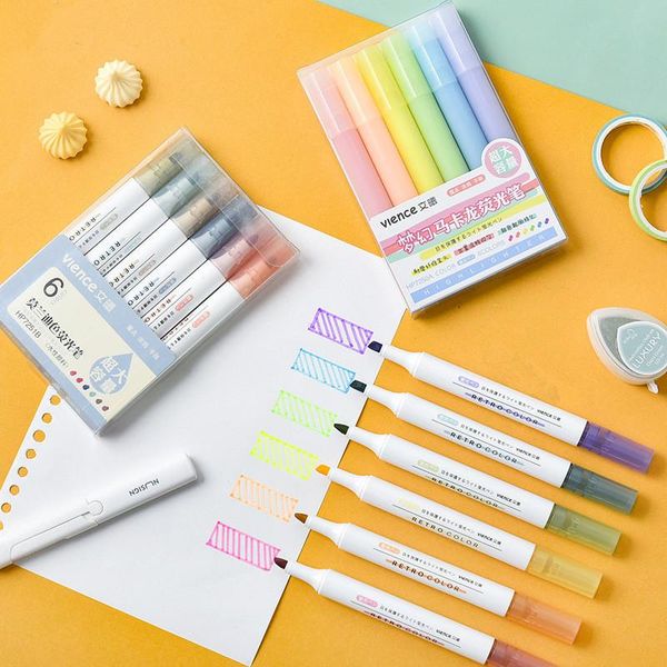6pcs colorful morandi set highlighter pen fluorescent markers for painting graffiti diy handbook art supplies kawaii stationery highlighters, Black;red
6pcs colorful morandi set highlighter pen fluorescent markers for painting graffiti diy handbook art supplies kawaii stationery highlighters, Black;red
