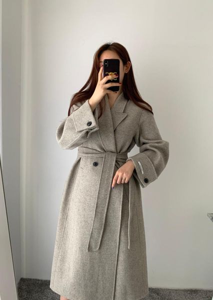 women's wool & blends chic korea autumn casual women turn-down collar simple coat lace-up belted bandage long winter sleeve solid outwe, Black
women's wool & blends chic korea autumn casual women turn-down collar simple coat lace-up belted bandage long winter sleeve solid outwe, Black