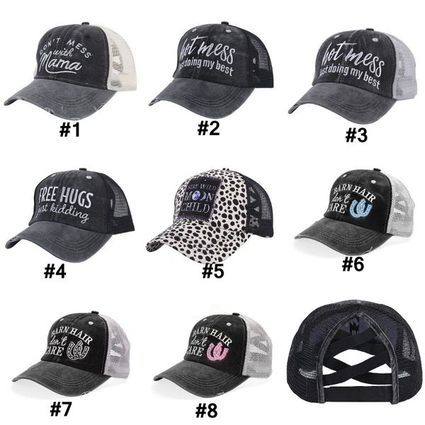 criss cross ponytail hats woman washed net embroidered caps messy bun leopard baseball cap cyz3022, Blue;gray
criss cross ponytail hats woman washed net embroidered caps messy bun leopard baseball cap cyz3022, Blue;gray