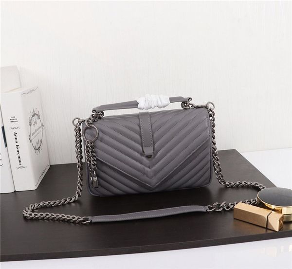 designer luxury medium college bag gray leather quilted textured tassel crossbody chain strap shoulder bag size 24208 5cm
designer luxury medium college bag gray leather quilted textured tassel crossbody chain strap shoulder bag size 24208 5cm