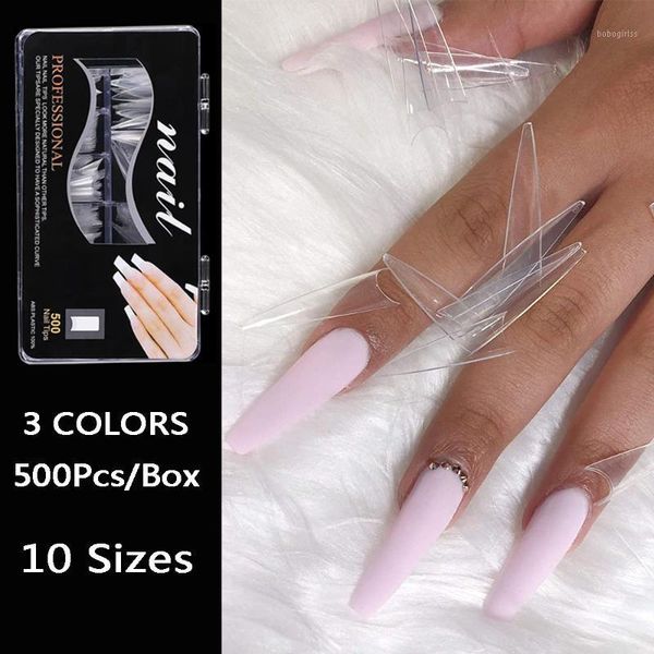 500pcs/box extra long clear stiletto false nail half cover tip tips acrylic gel salon 2021 style1, Red;gold
500pcs/box extra long clear stiletto false nail half cover tip tips acrylic gel salon 2021 style1, Red;gold