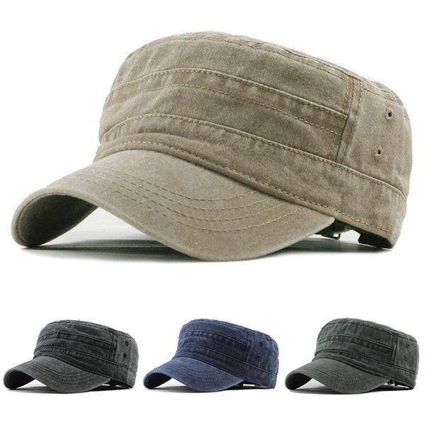 25# outdoor sunshade casual cotton soldier denim hat visor solid flat cap adjustable fitted vintage hats, Black;white
25# outdoor sunshade casual cotton soldier denim hat visor solid flat cap adjustable fitted vintage hats, Black;white