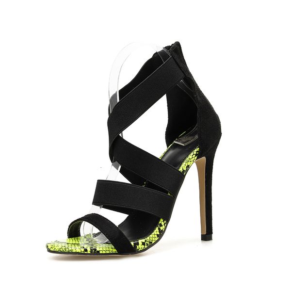 slippers novelty elastic band serpentine woman open sandals high heels back zipper summer women dress party shoes 3b35, Black
slippers novelty elastic band serpentine woman open sandals high heels back zipper summer women dress party shoes 3b35, Black