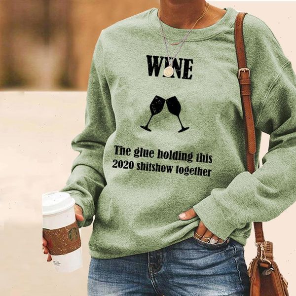 wine and goblet print crewneck women sweatshirt fall jumper pull casual long sleeve hoodies streetwear female clothing, Black
wine and goblet print crewneck women sweatshirt fall jumper pull casual long sleeve hoodies streetwear female clothing, Black