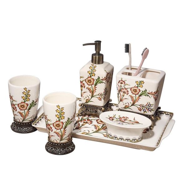 european-style crack ceramic five-piece bathroom set toilet toothbrush cup american simple mouthwash washing wedding bath accessory
european-style crack ceramic five-piece bathroom set toilet toothbrush cup american simple mouthwash washing wedding bath accessory