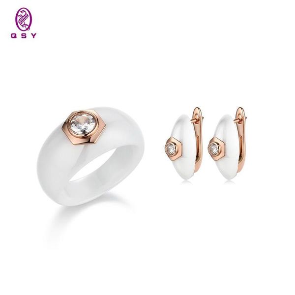earrings & necklace 2021 trend unusual jewelry sets circle shape ceramic rings for women cute girls friends qsy, Silver
earrings & necklace 2021 trend unusual jewelry sets circle shape ceramic rings for women cute girls friends qsy, Silver