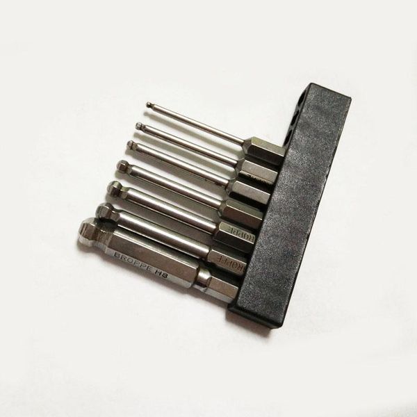 hand tools 7 pcs/set 1/4" 65mm h2-h8 ball head hex screwdriver bit s2 magnetic electric drill hexagonal power driver
hand tools 7 pcs/set 1/4" 65mm h2-h8 ball head hex screwdriver bit s2 magnetic electric drill hexagonal power driver