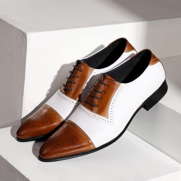 dress shoes 2021 spring genuine leather wedding vintage brogue men's luxury men pointed toe business formal shoe, Black
dress shoes 2021 spring genuine leather wedding vintage brogue men's luxury men pointed toe business formal shoe, Black