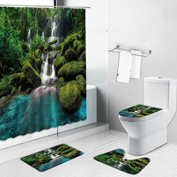 shower curtains forest waterfall landscape curtain fall trees scenery non slip carpets toilet lid cover rug bath mat bathroom set
shower curtains forest waterfall landscape curtain fall trees scenery non slip carpets toilet lid cover rug bath mat bathroom set